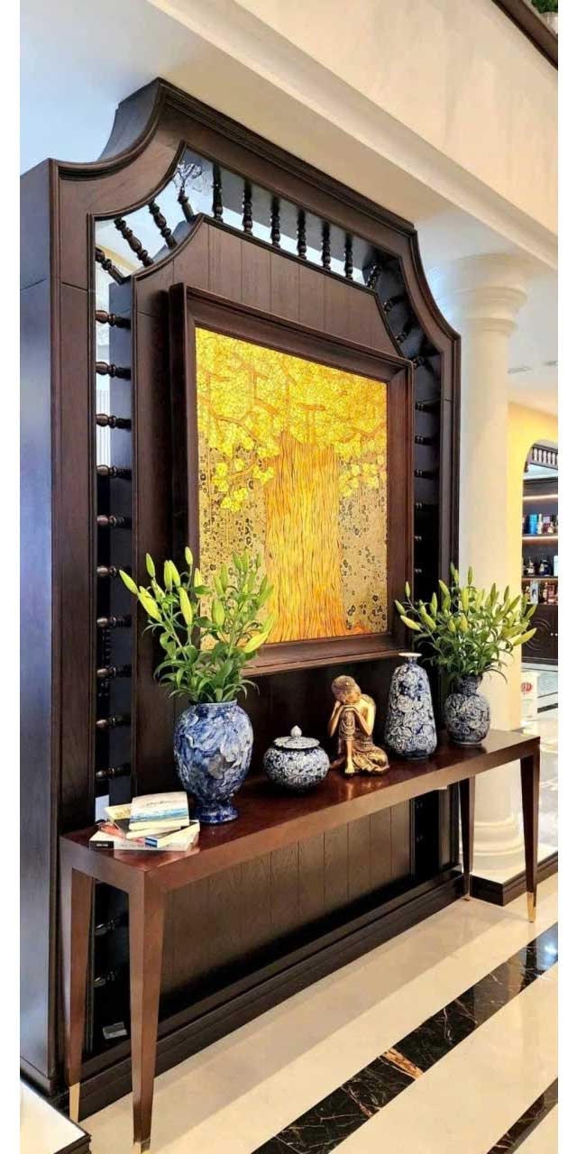 Tranh Sơn Mài Cây Bồ Đề Giác Ngộ Ngàn Năm Tuổi – Khổ Vuông 95x95cm