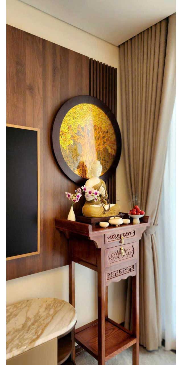 Tranh Sơn Mài Cây Bồ Đề Ngàn Năm Tuổi – Khổ Tròn 80cm